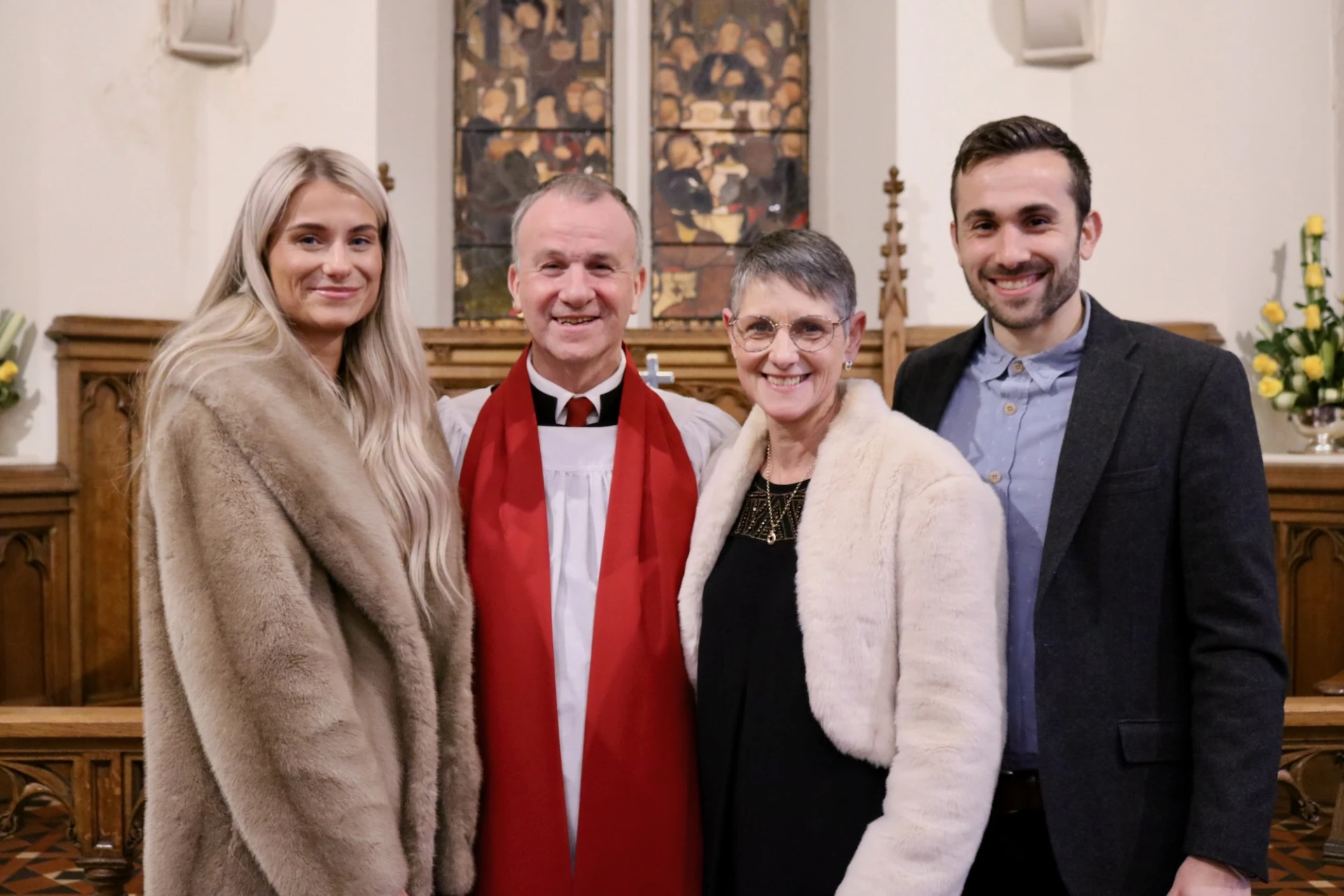 George and Eunice with their children Sarah and Simon