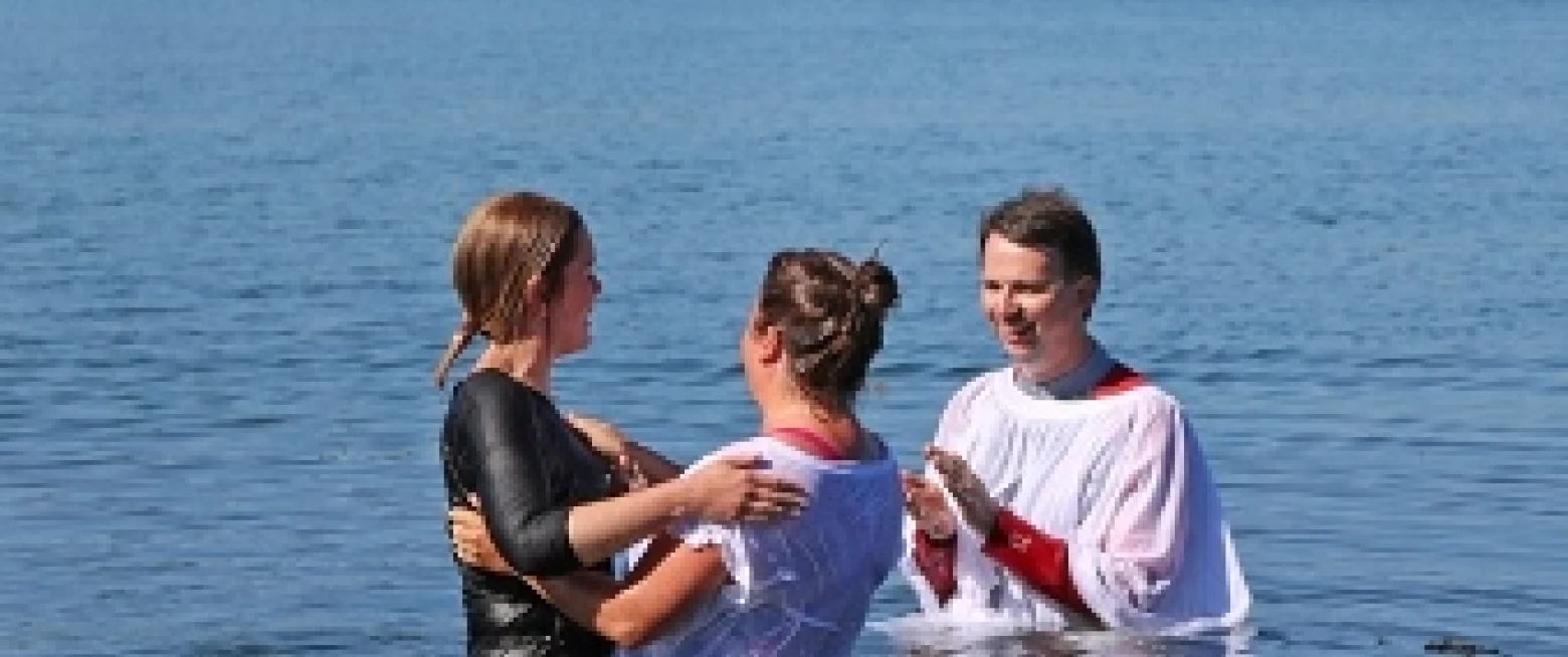 Memorable services of baptism and confirmation on the shores of Strangford Lough