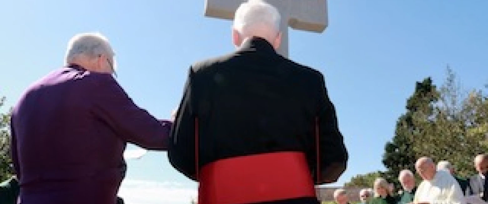 St Patrick’s Cross stands again on the Hill of Down