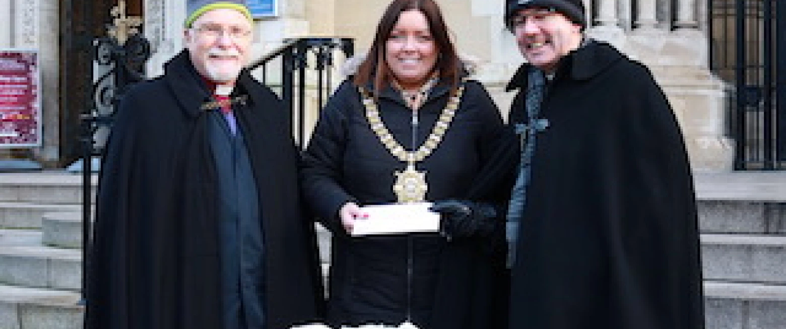 Belfast Cathedral Black Santa raises £160,000 for charities