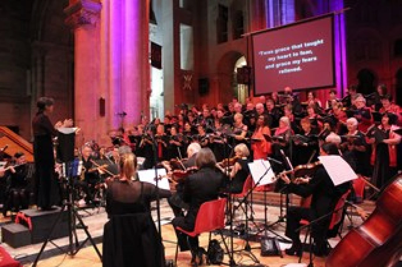 Concertgoers enjoy a joyful blend of performance and worship