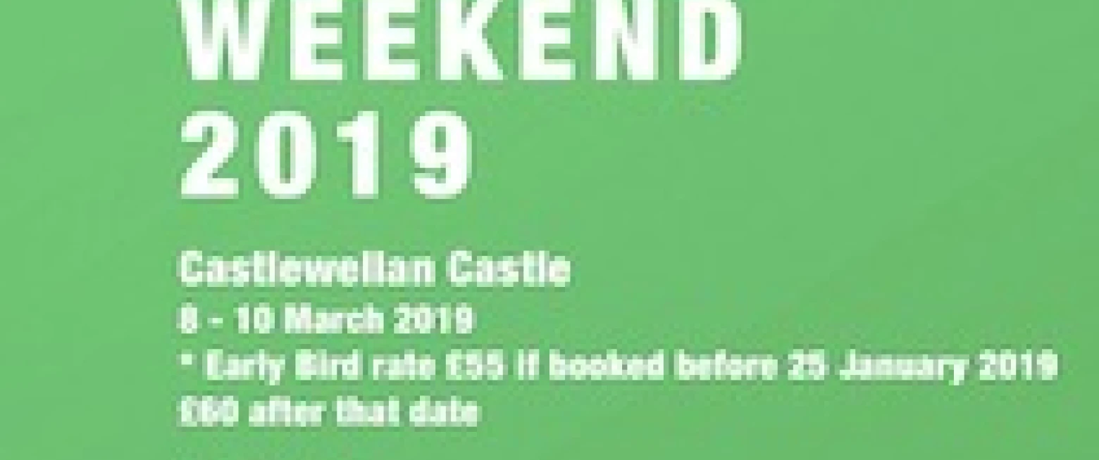 Save the dates! Confirmation Youth Weekend 2019
