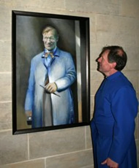 Striking Portrait of sculptor on display at St Anne’s Cathedral