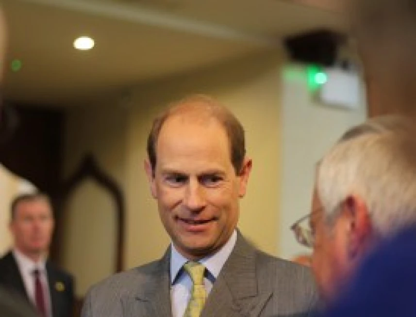 Earl of Wessex visits Down Cathedral
