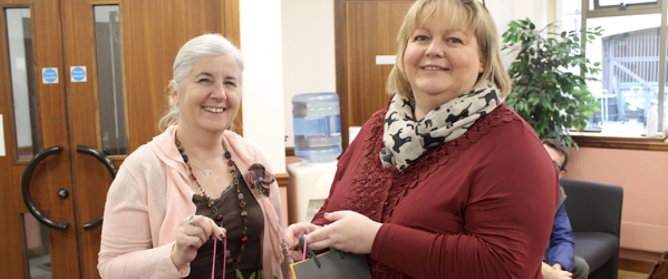Church House staff celebrate with Elaine