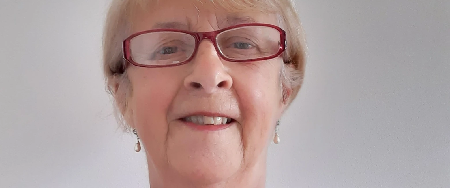 Gilnahirk Churchwarden sewing scrubs for Ulster Hospital