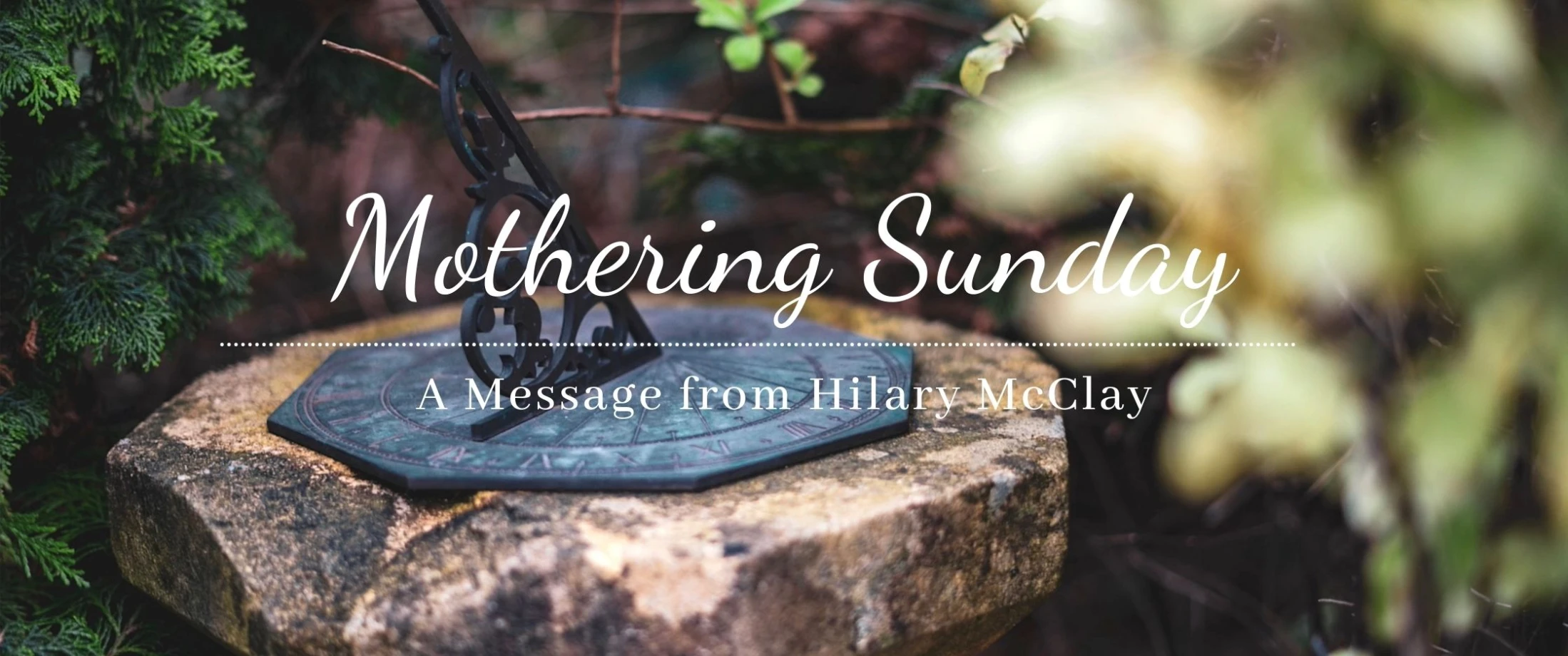 A Message on Mothering Sunday
