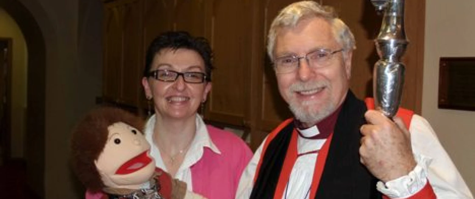 Bishop Harold meets Zak at MU Festival Service