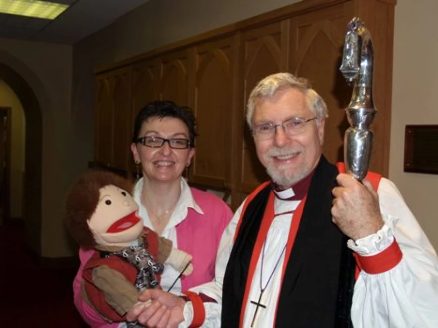 Bishop Harold meets Zak at MU Festival Service