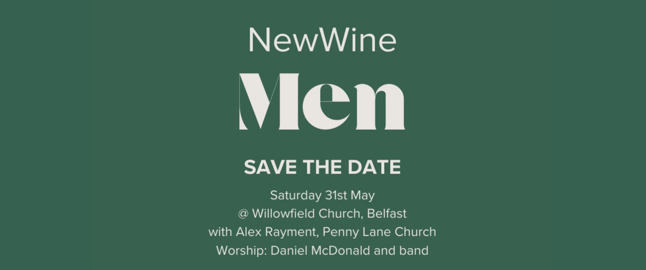 New Wine Men event