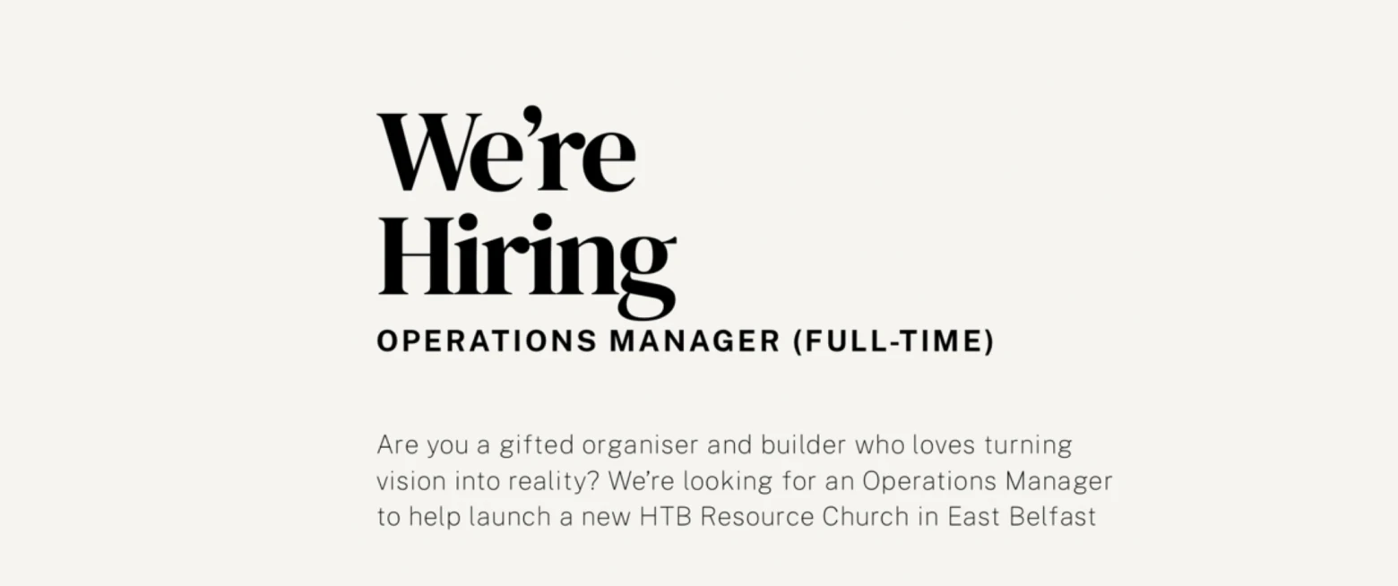 Operations Manager, St Patrick's Ballymacarrett
