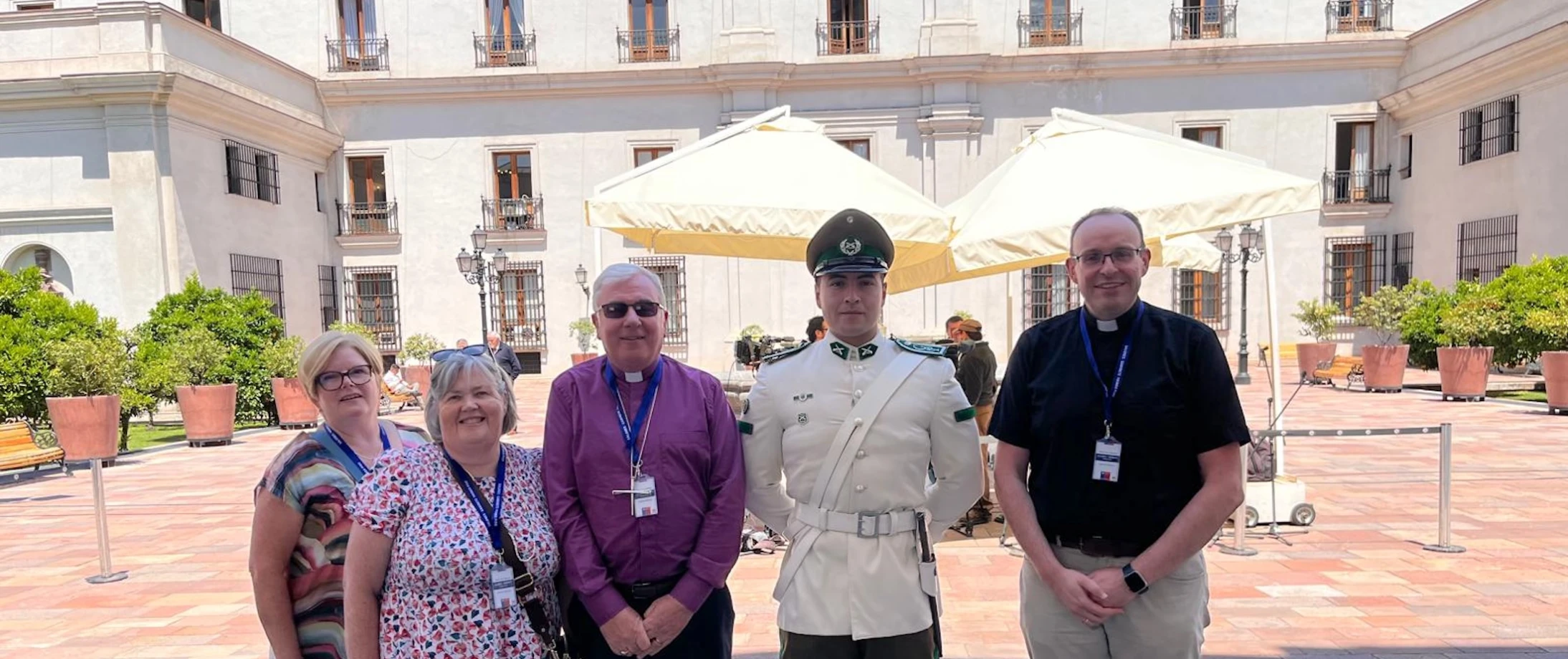 Chile trip ends at the Presidential Palace