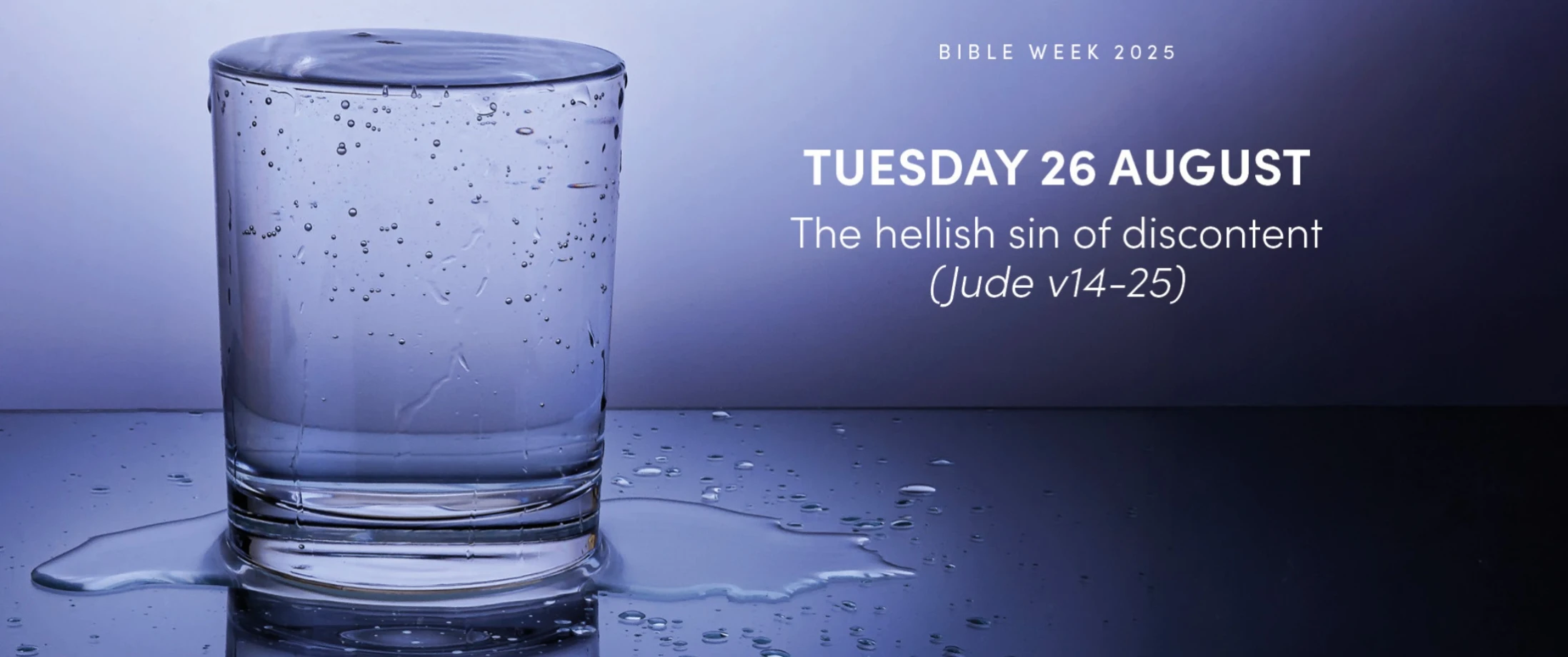 Bible Week '25 starts tonight