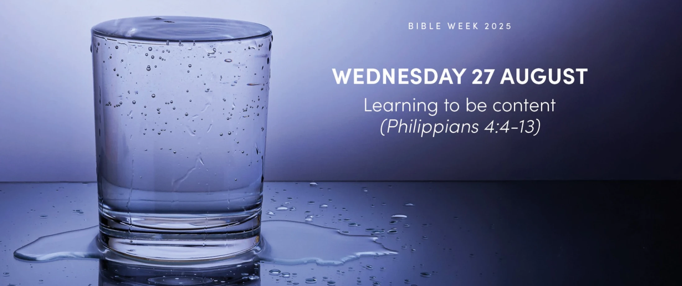 Tonight at Bible Week '25