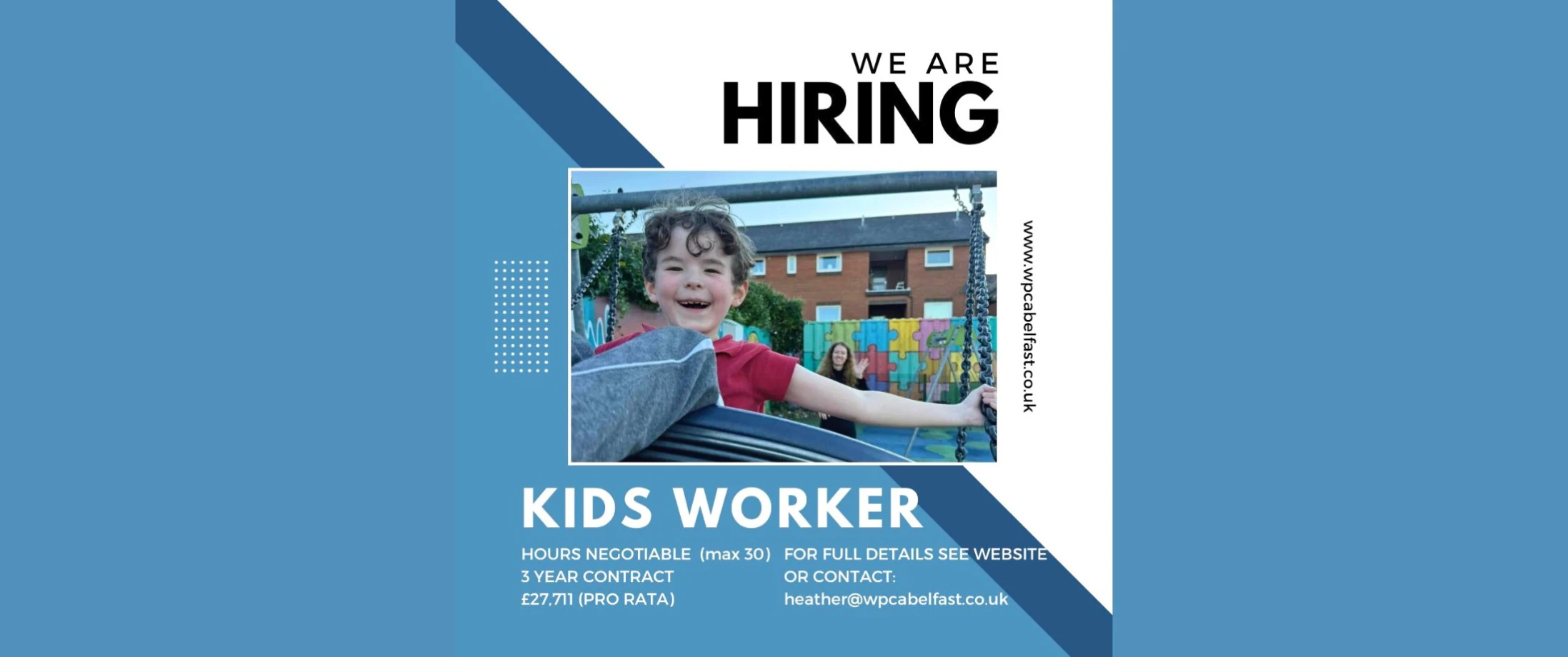 Vacancy for a Kids Worker (WPCA)