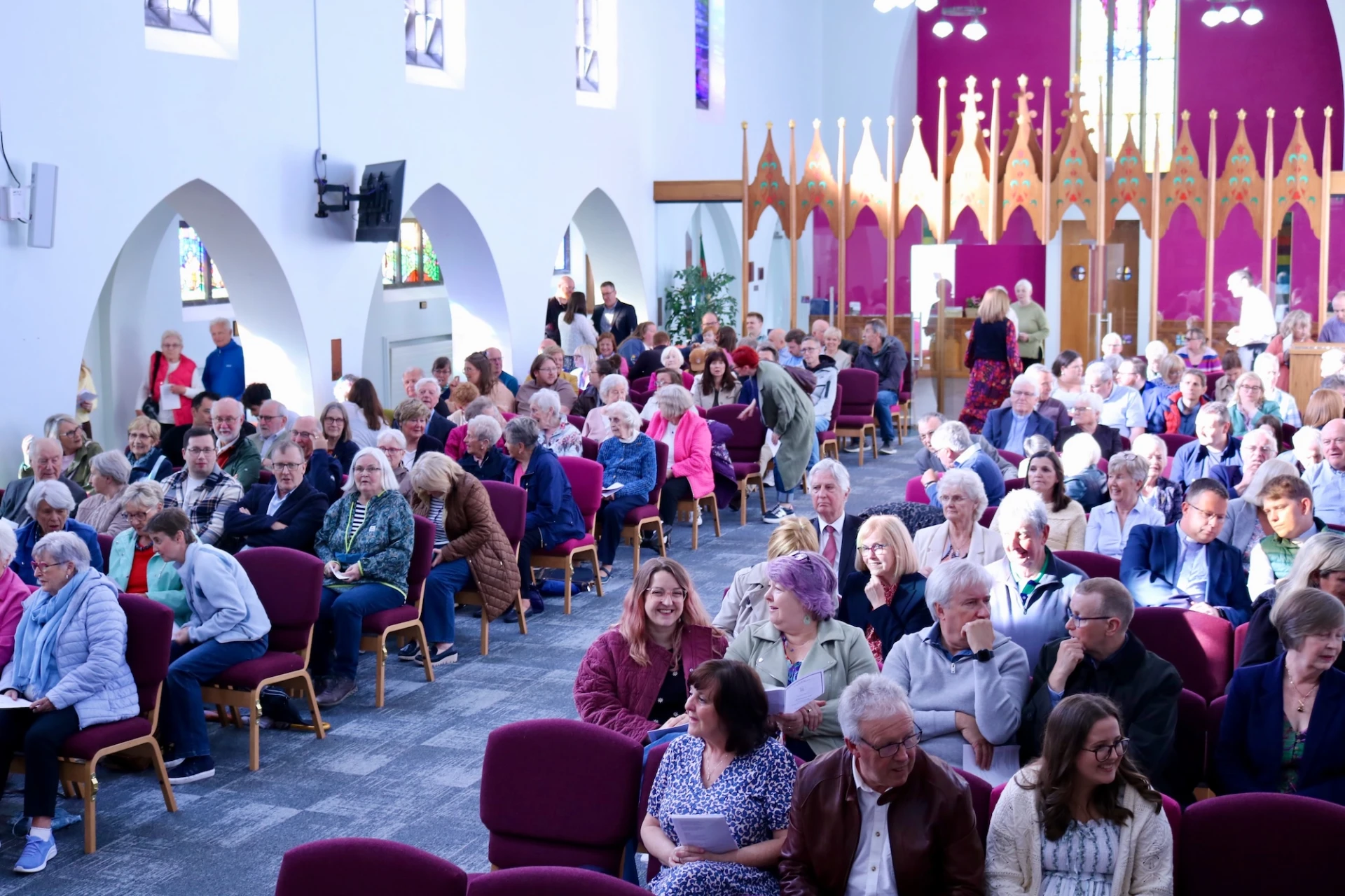 St John's was full for the occasion