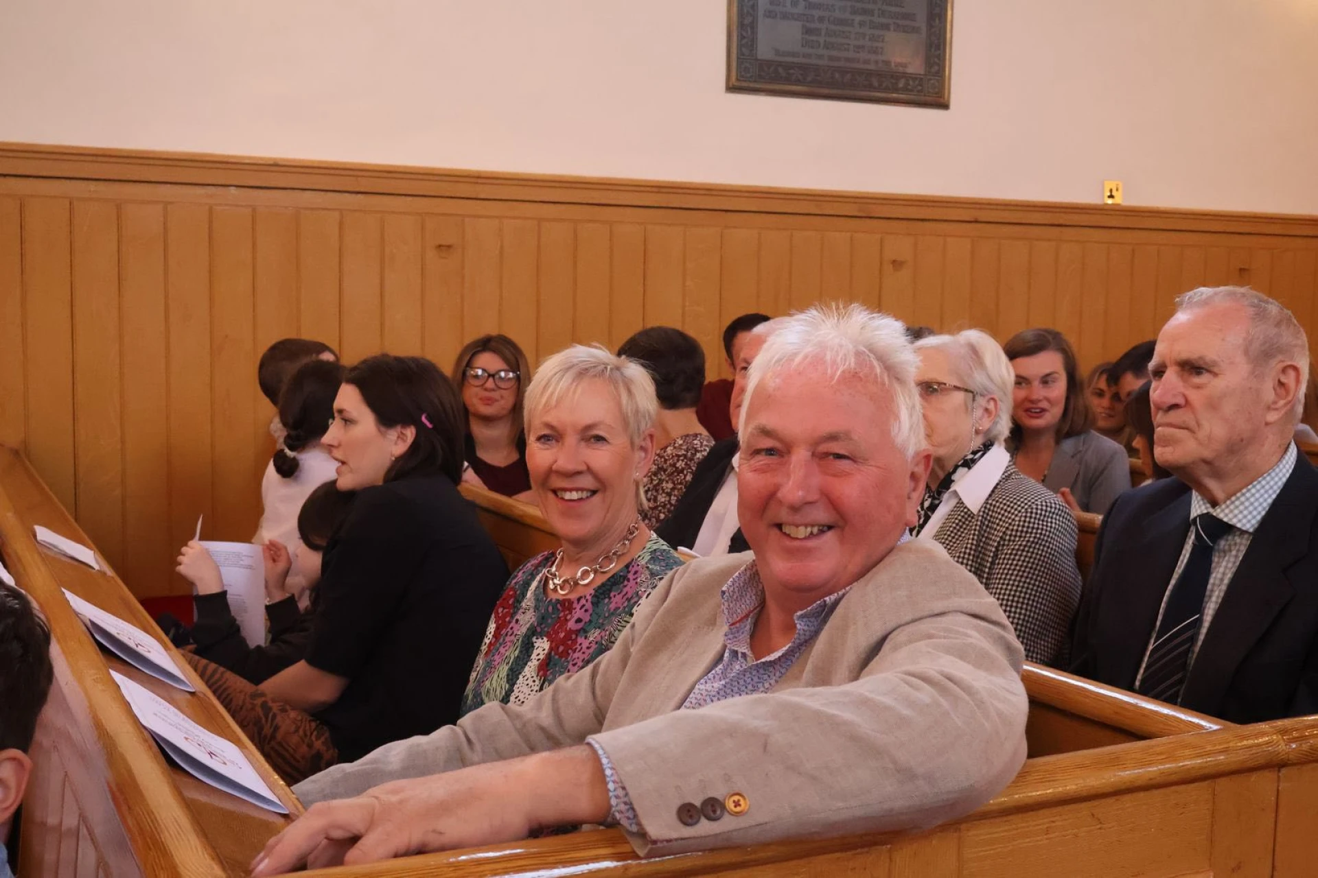 Happy parishioners!