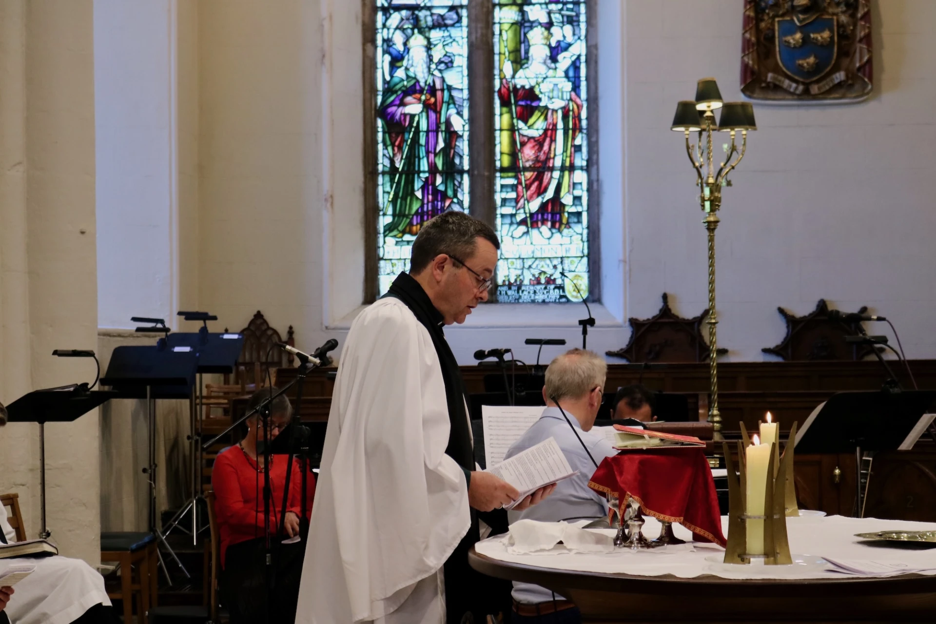 Prayers led by Dean Henry Blair