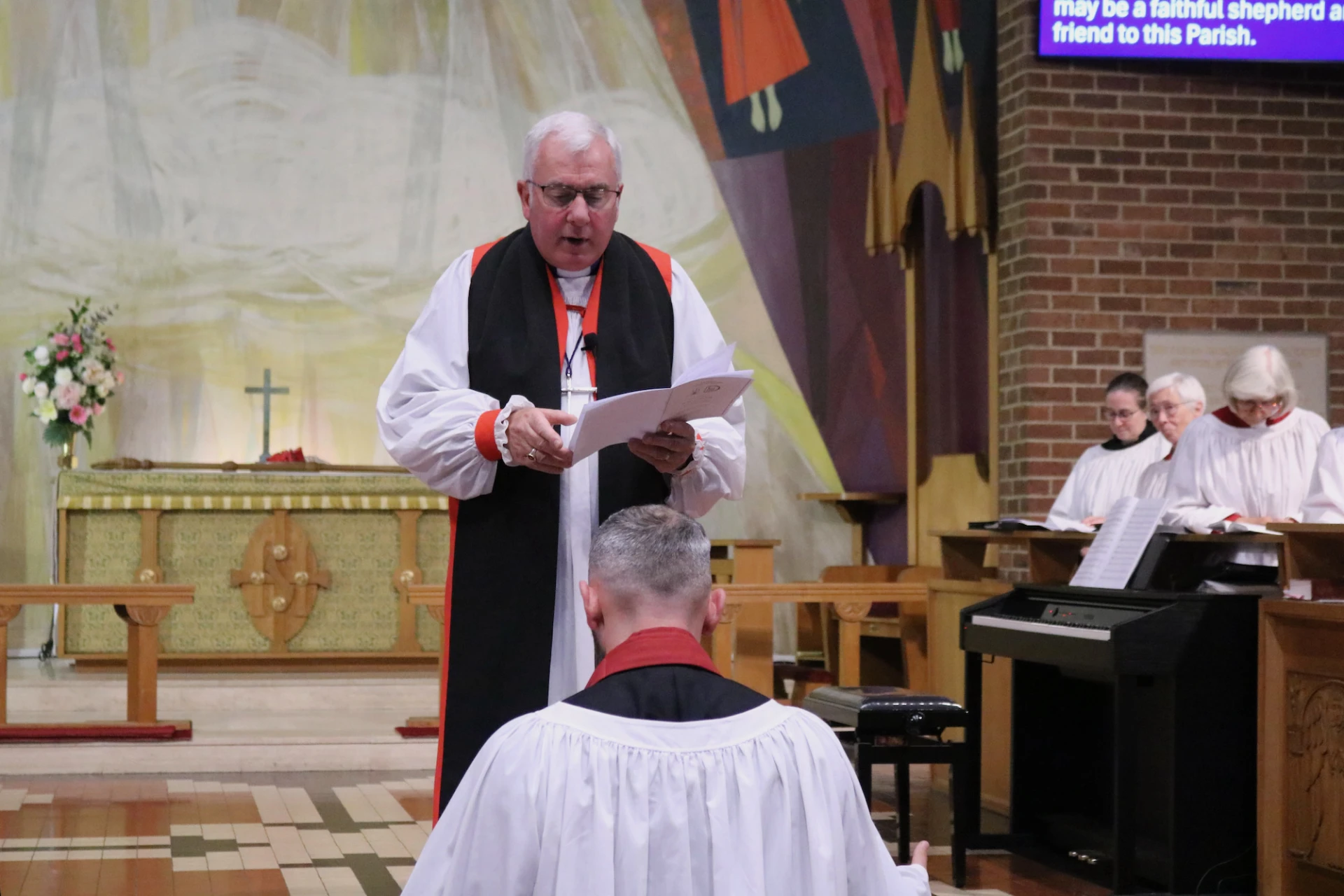 Praying for the new minister