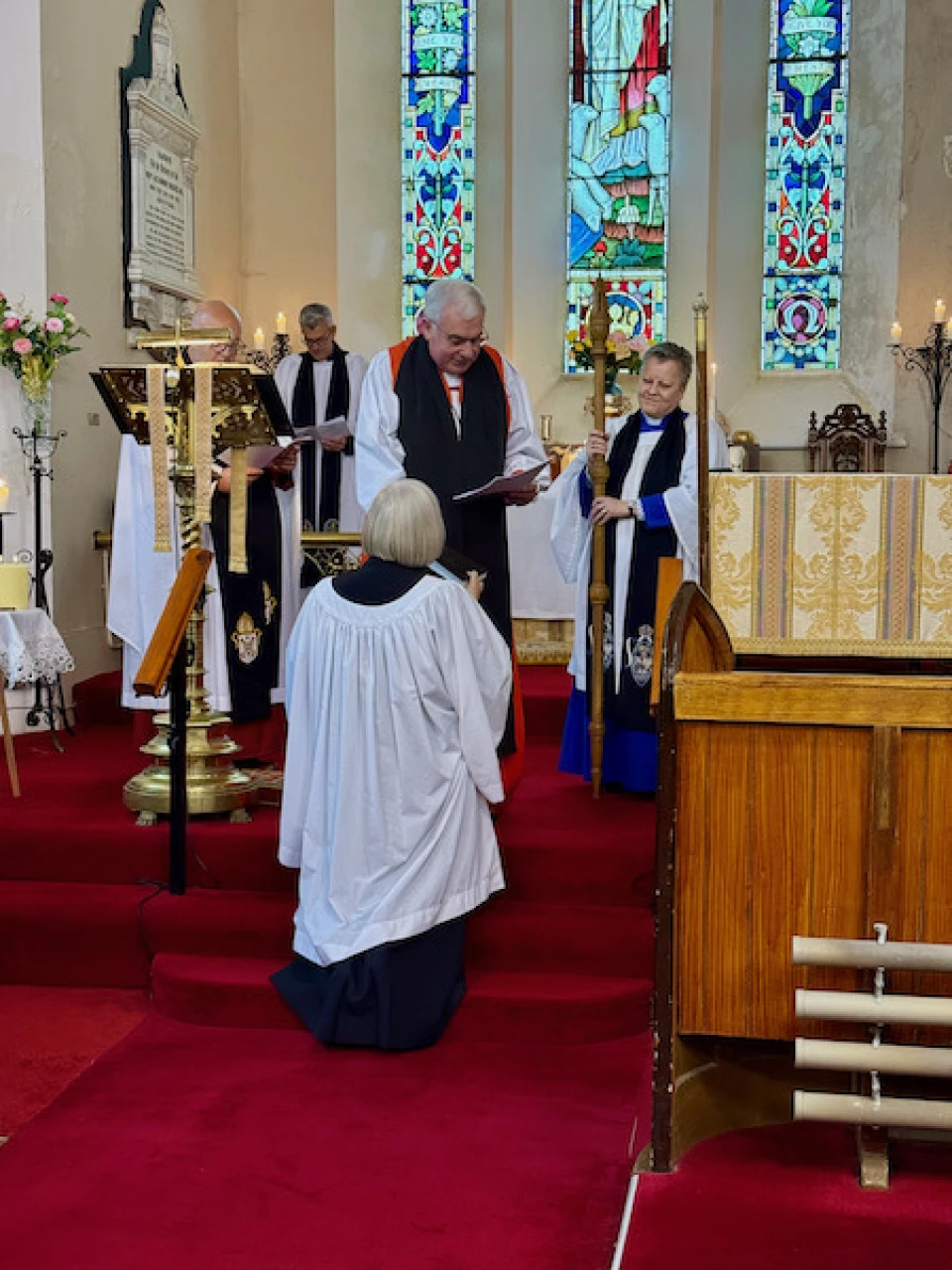 Melanie is presented with a Bible