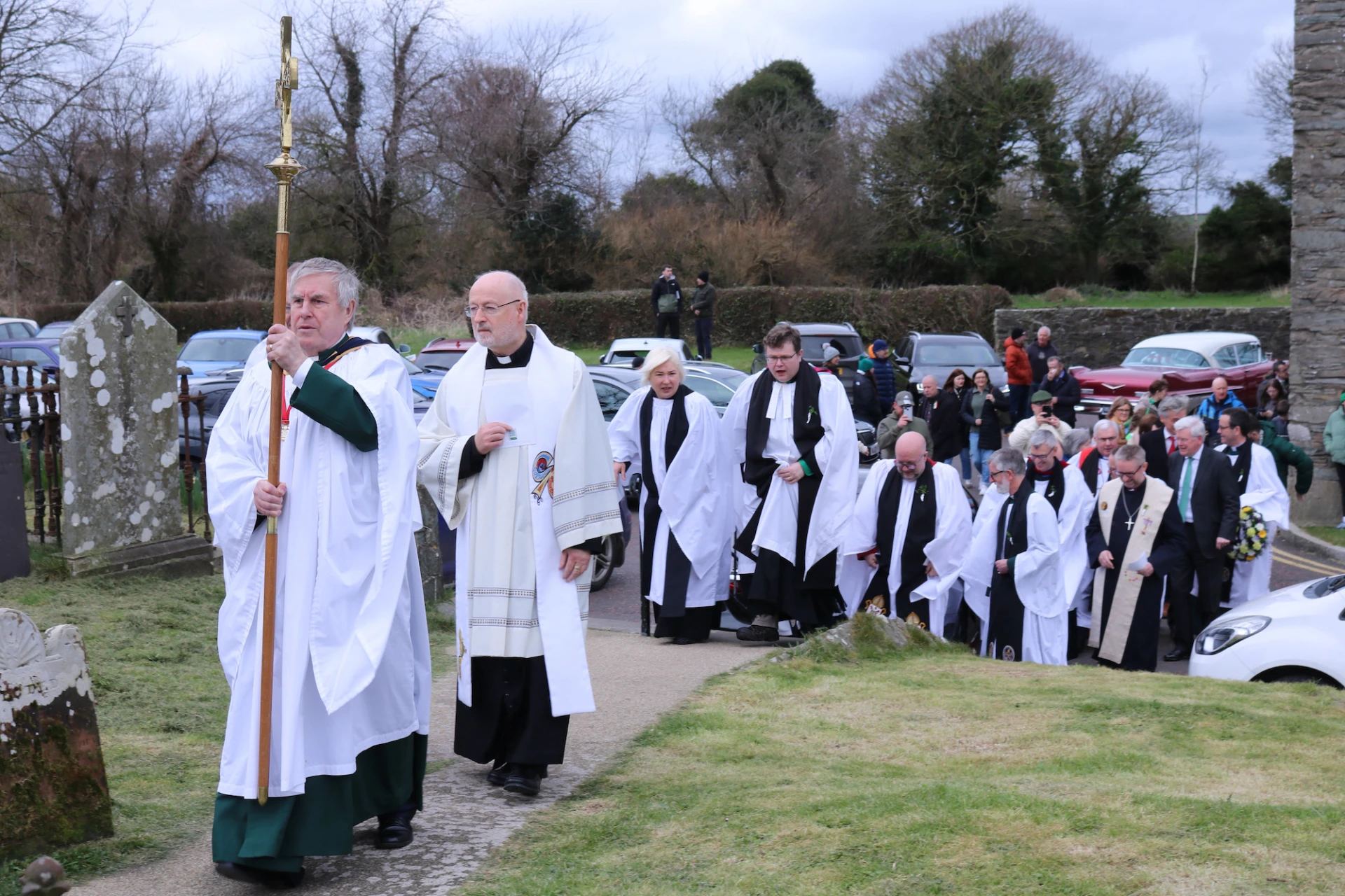 Procession to St Patrick's grave