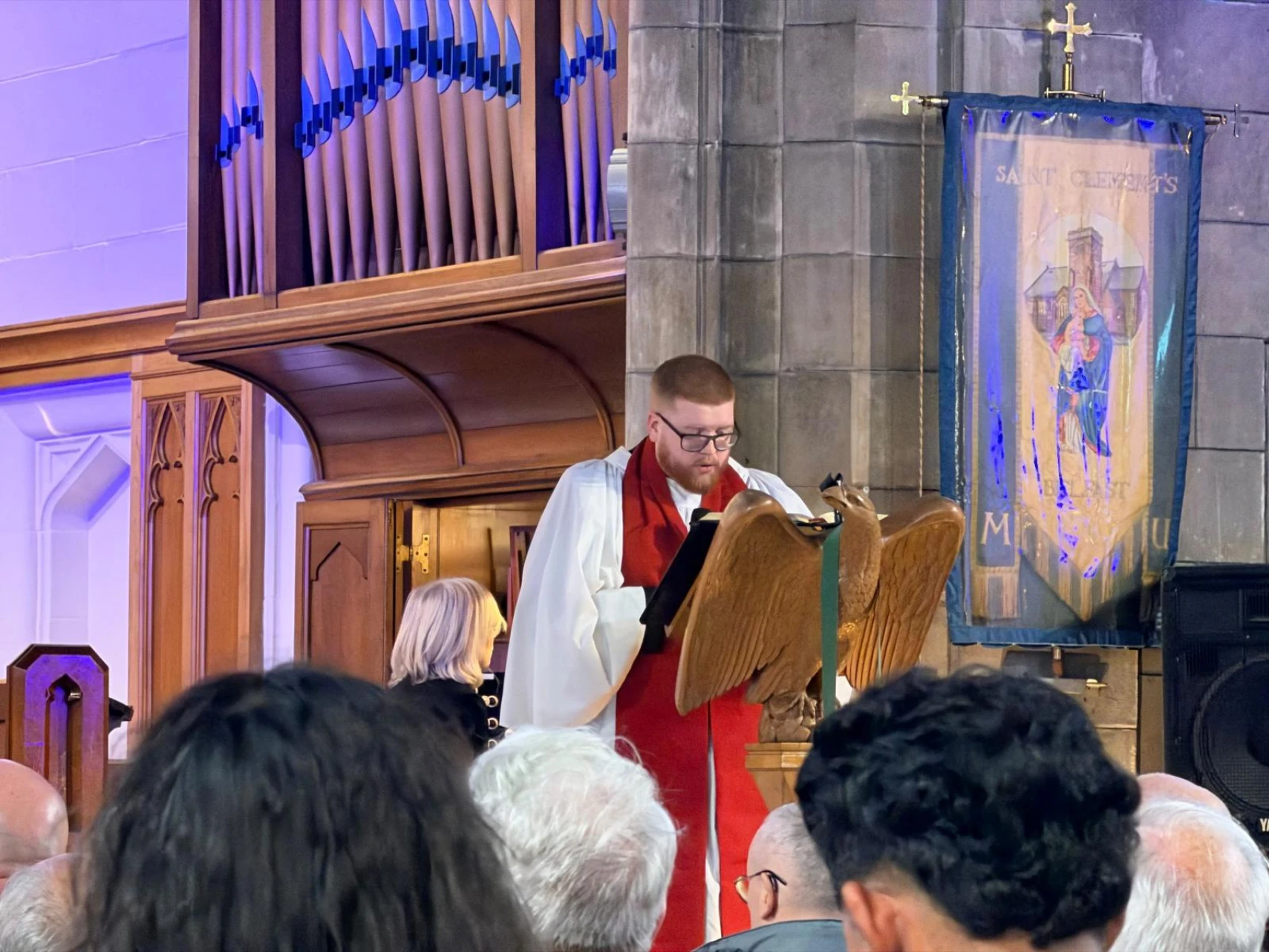 Andrew McCaw gives the Old Testament reading