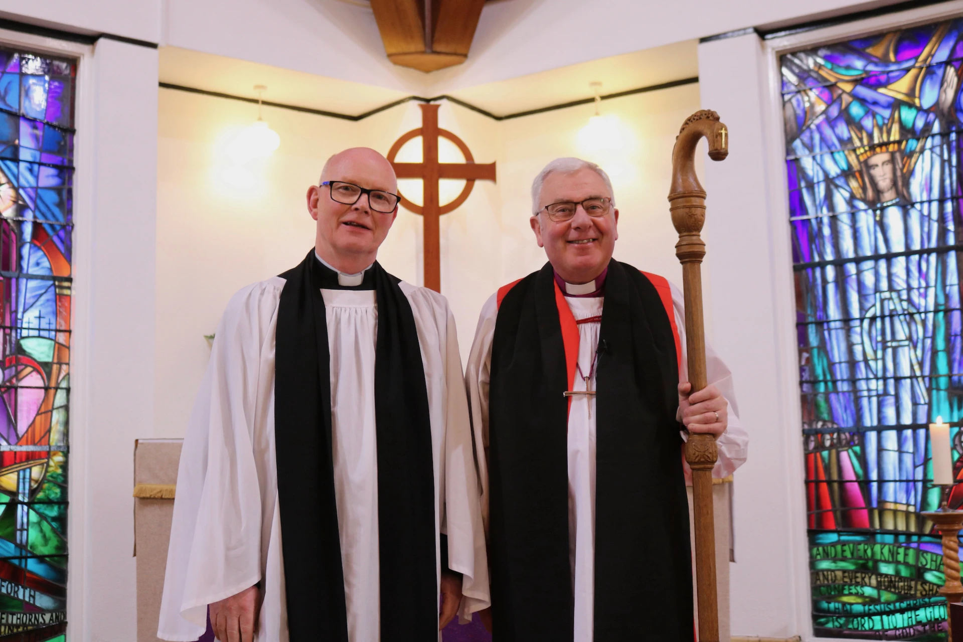 Revd Ken McGrath and Bishop David