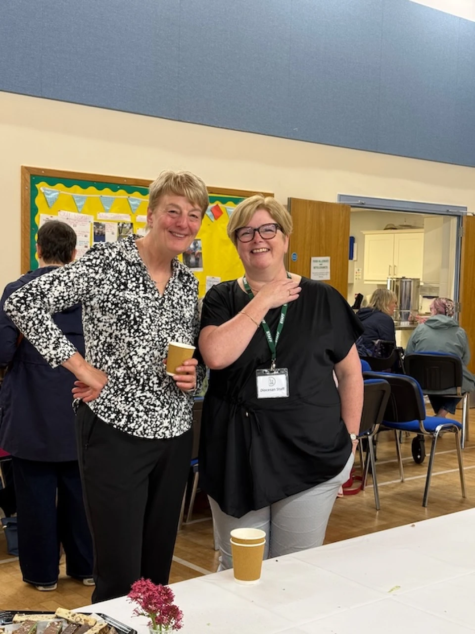 St John's rector, Canon Myrtle and Tracey