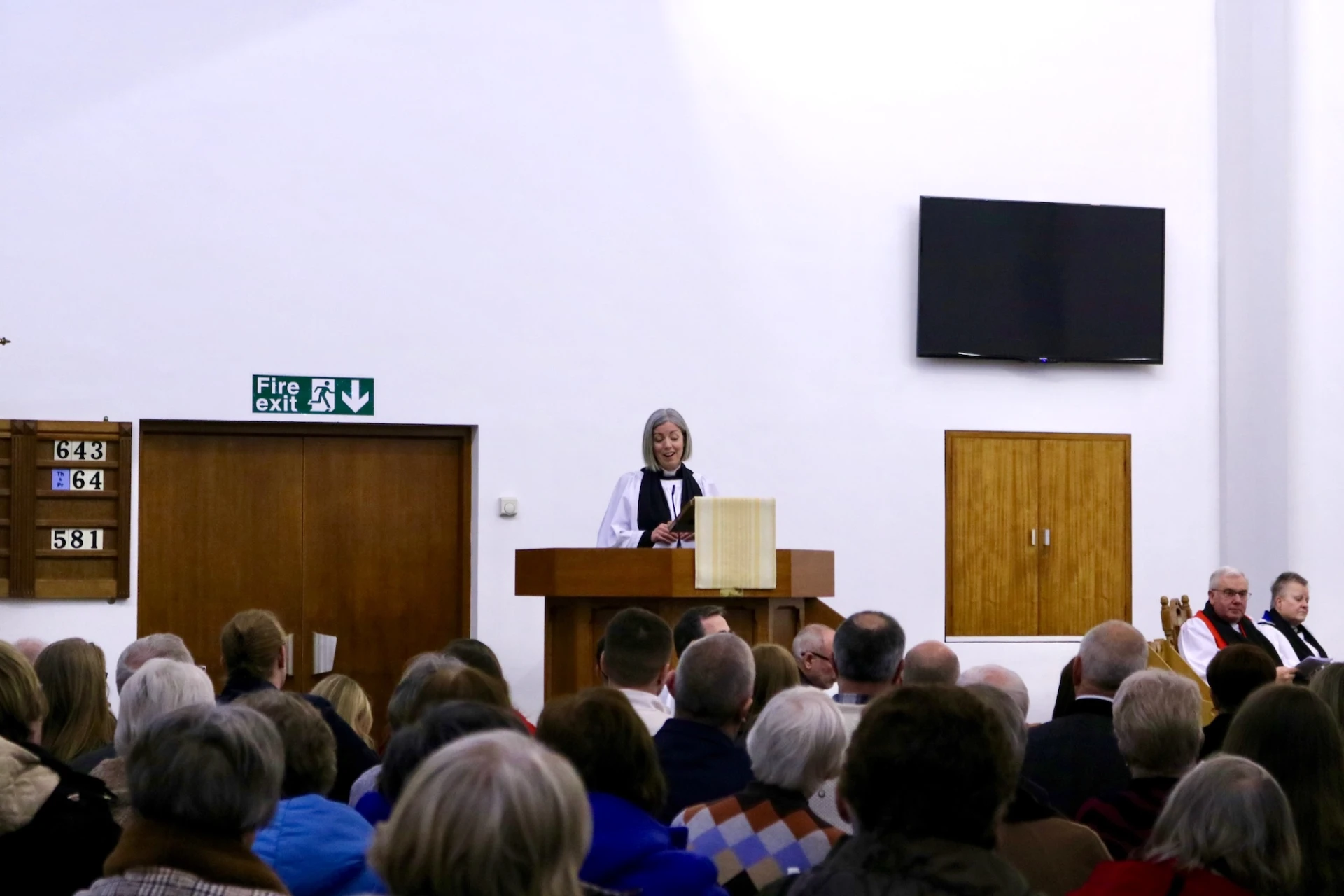 Revd Clare Kakuru gives the address