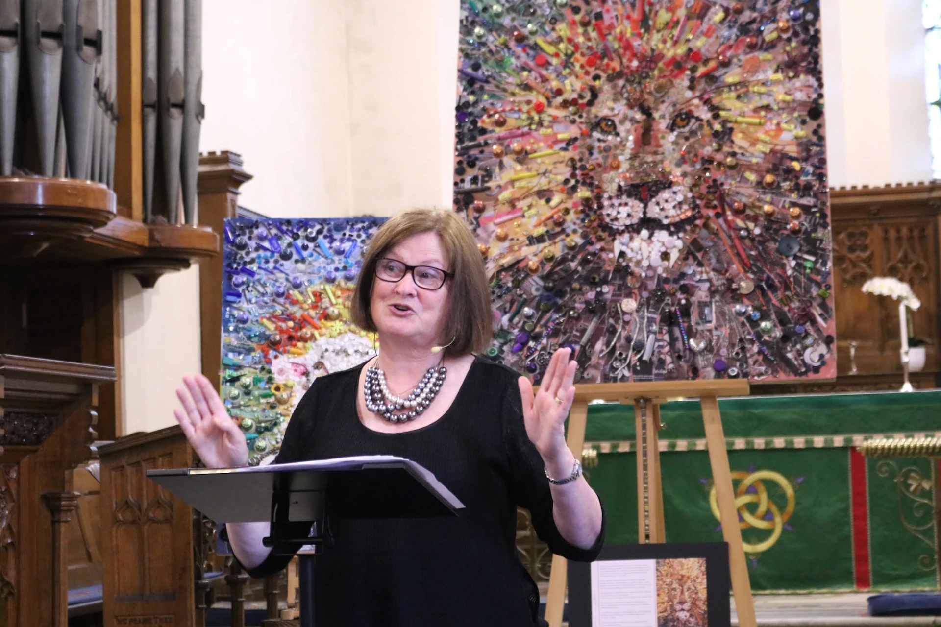 Revd Karen Salmon teaching from Hebrews