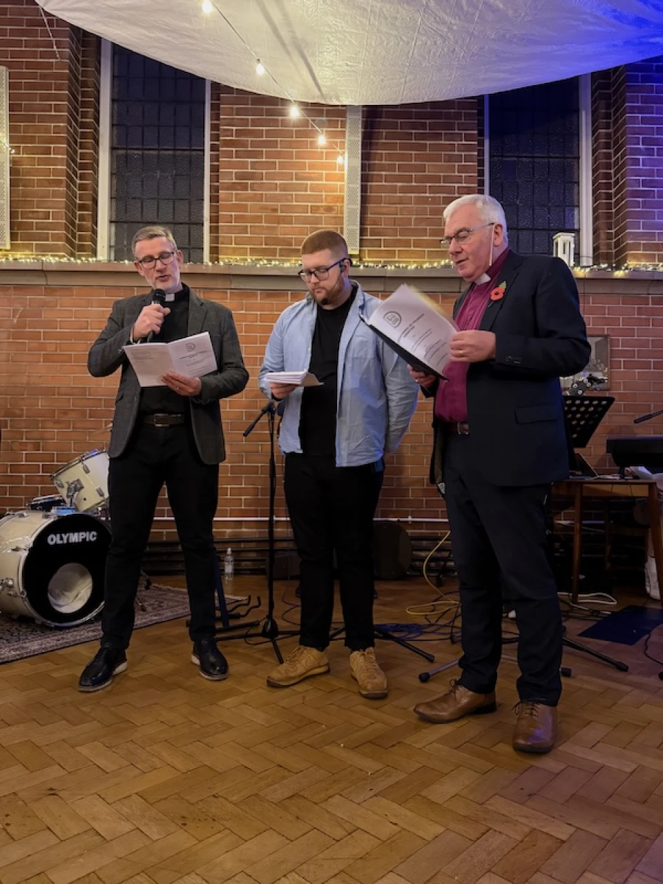 Revd Rob Jones presents Andrew