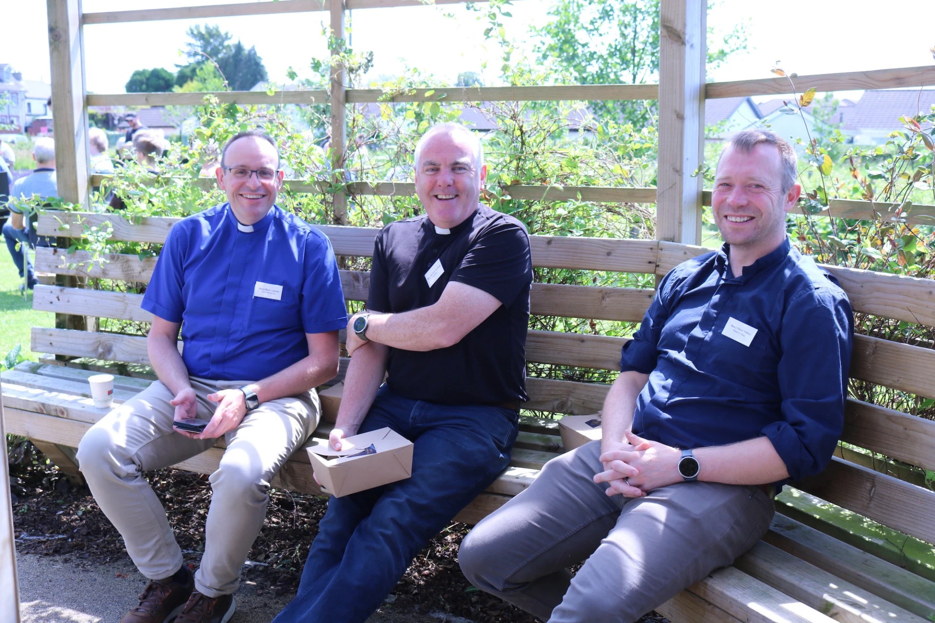 Revd Mark Lennox, Mervyn Jamison and Peter Hilton