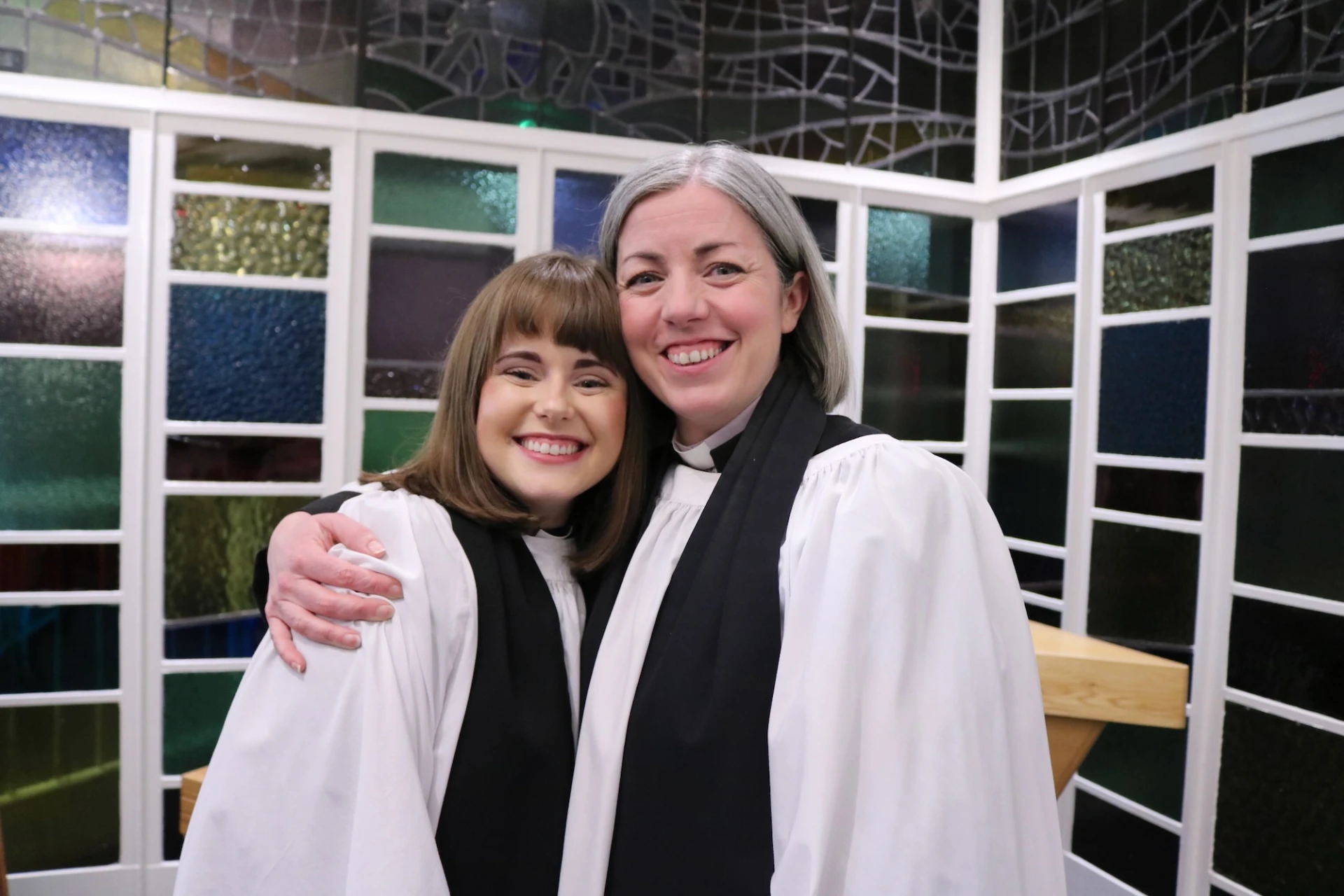 Sarah with Revd Clare Kakuru who gave the address