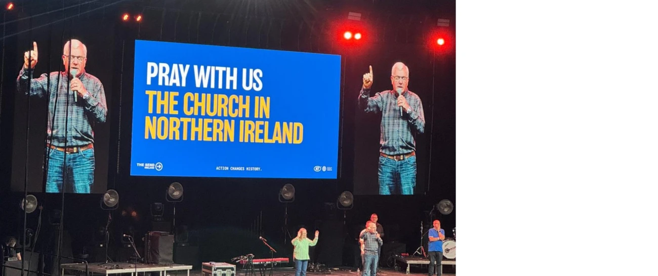 Bishop David prays for the Church in Northern Ireland