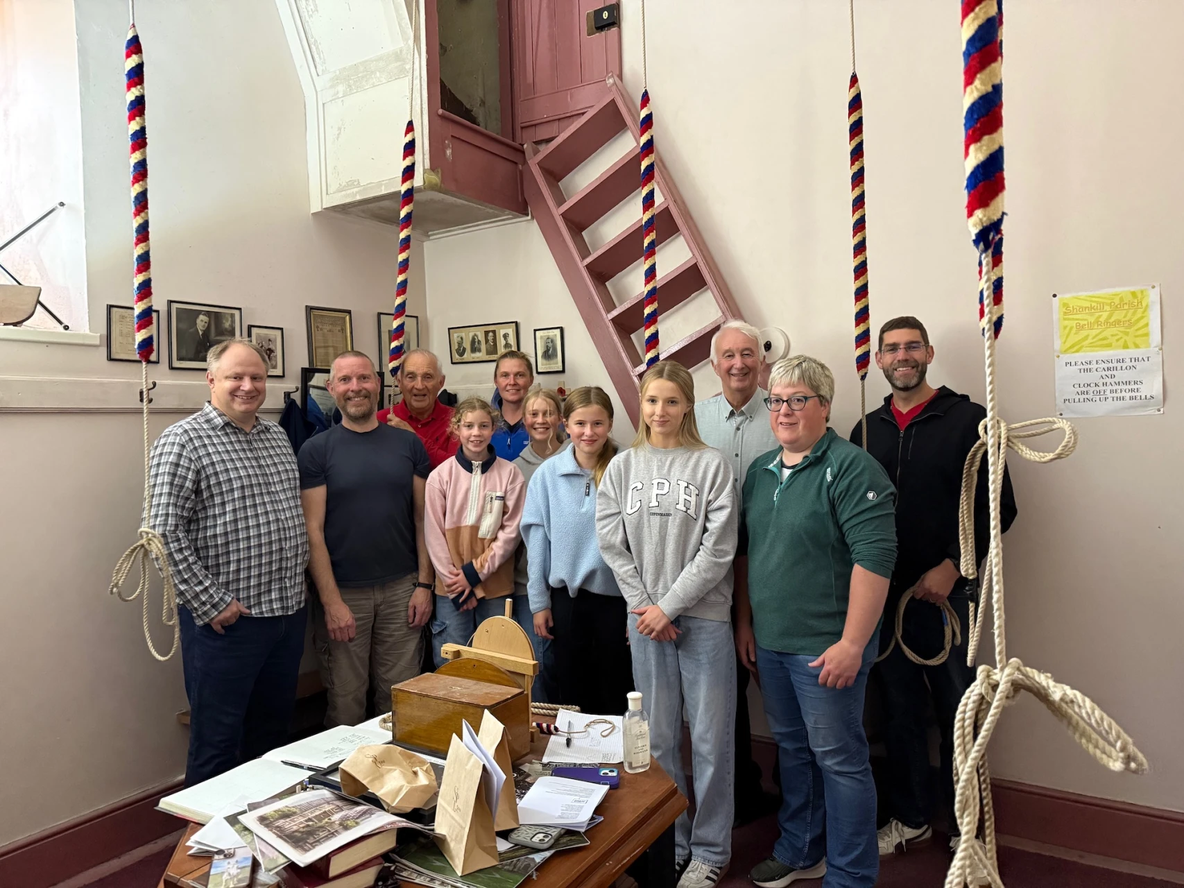 Shankill Parish bell ringers