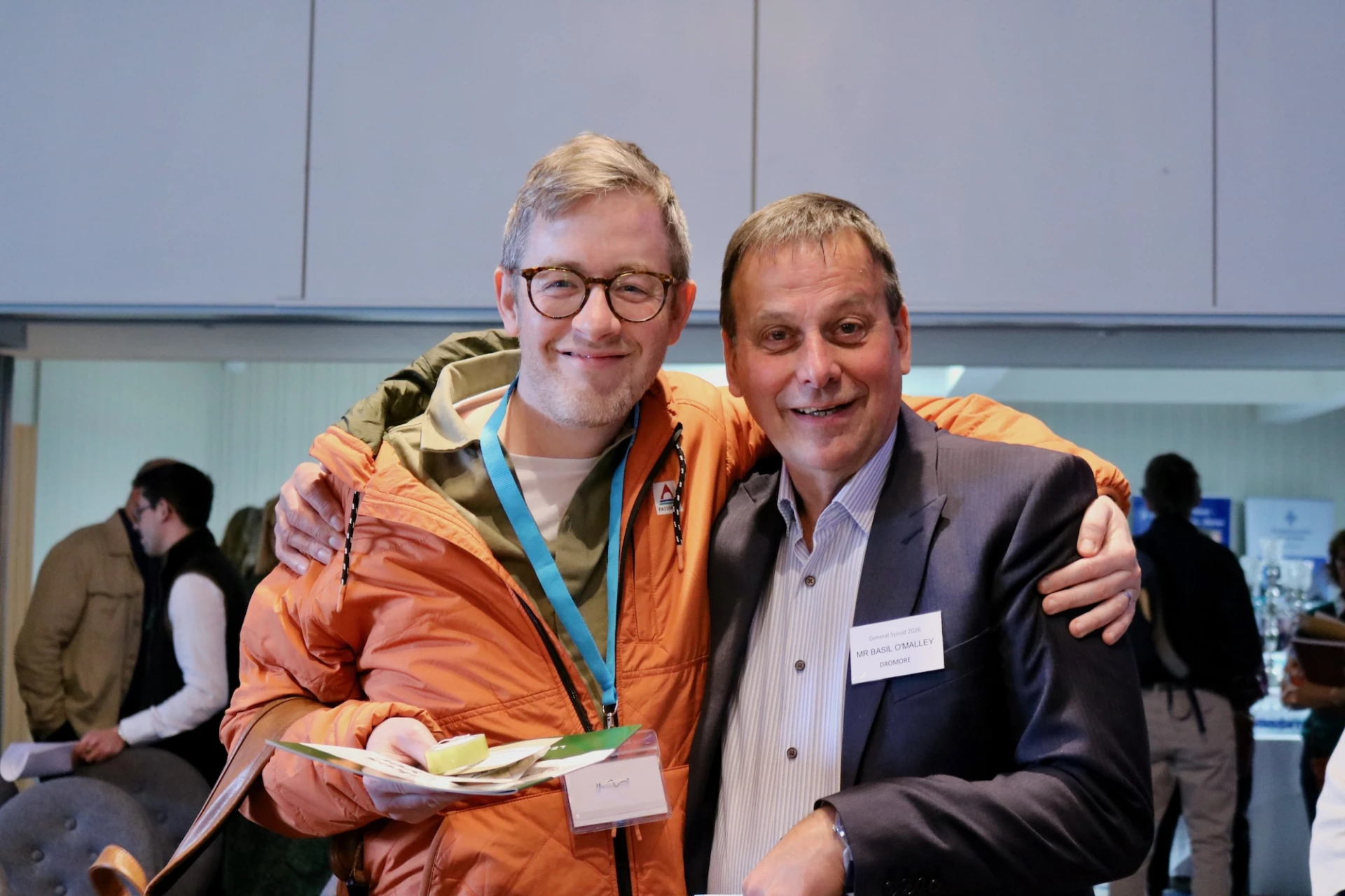 Revd Simon Genoe and Basil O'Malley