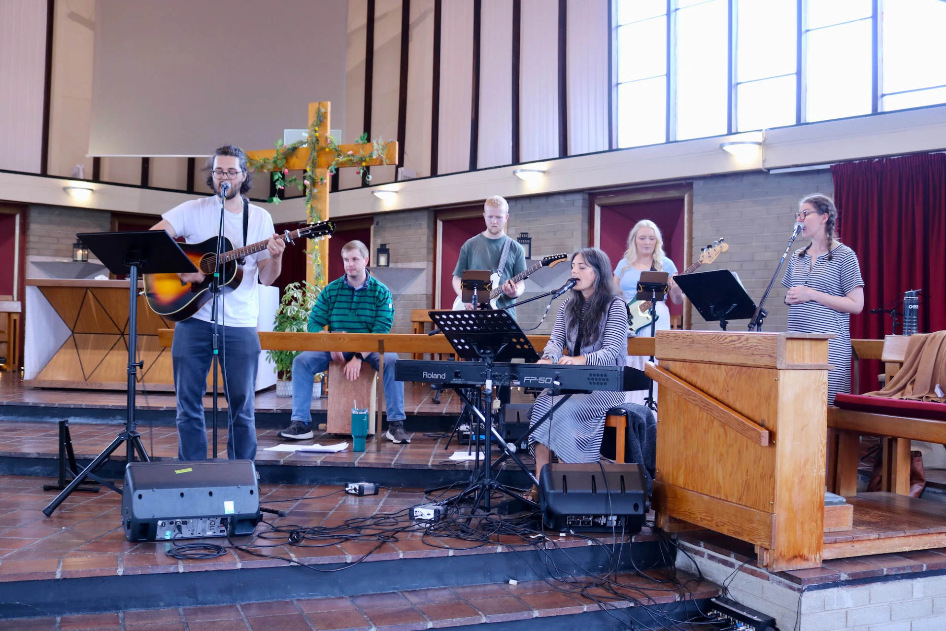 The combined worship team