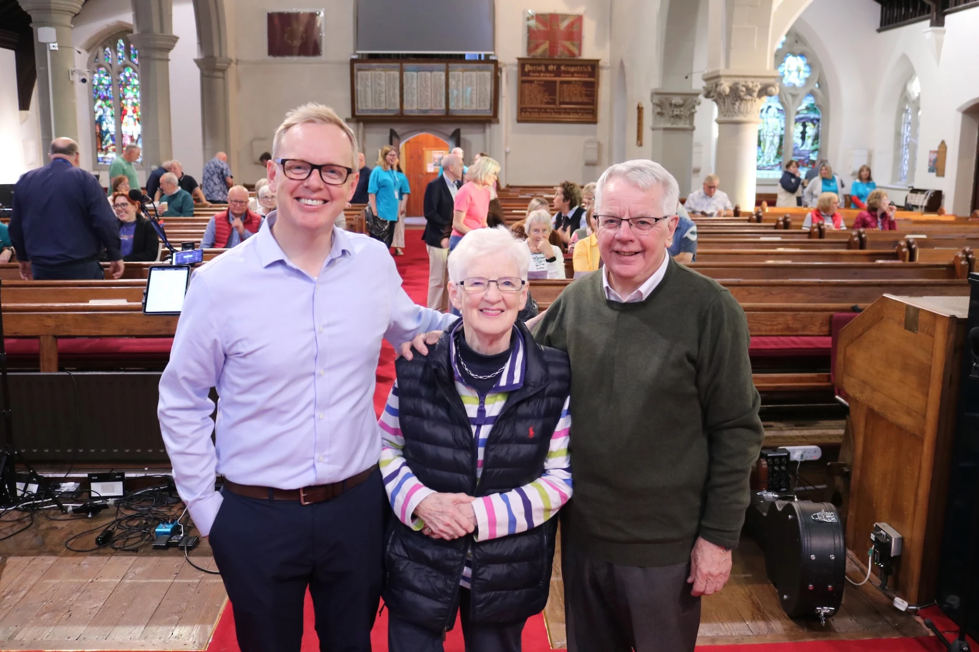 Tim with his parents Beulah and Ken