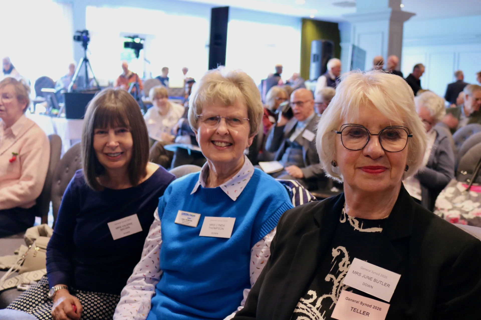Valerie Brown, Lynda Thompson and June Butler