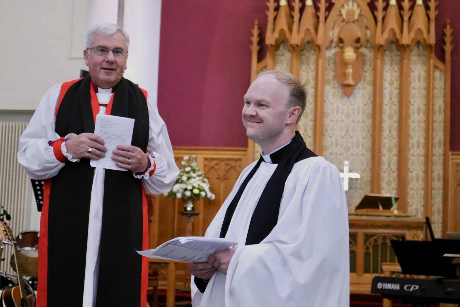 A resounding welcome for the new Priest-in-charge