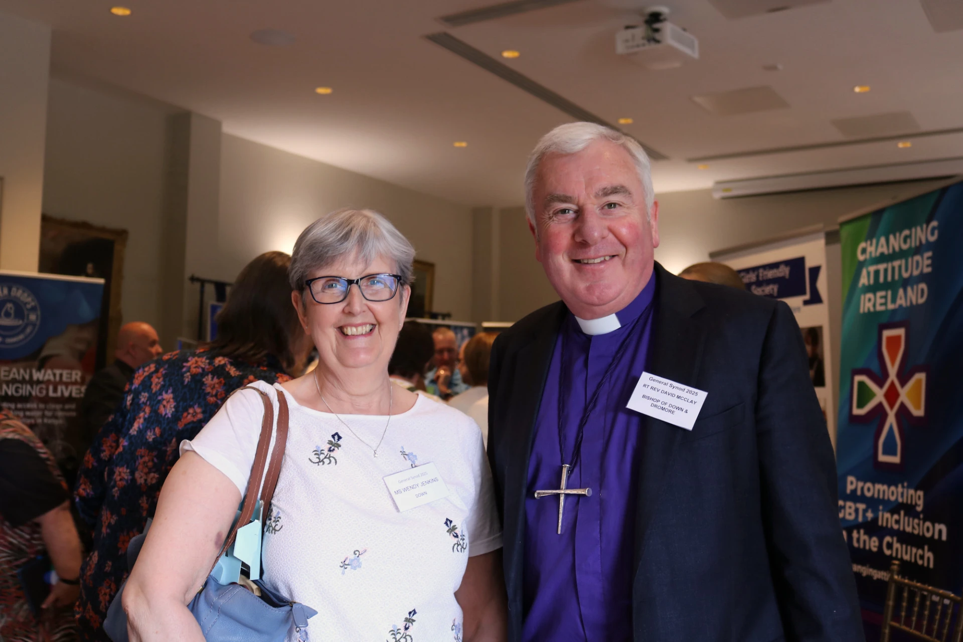 Wendy Jenkins (Down) and Bishop David