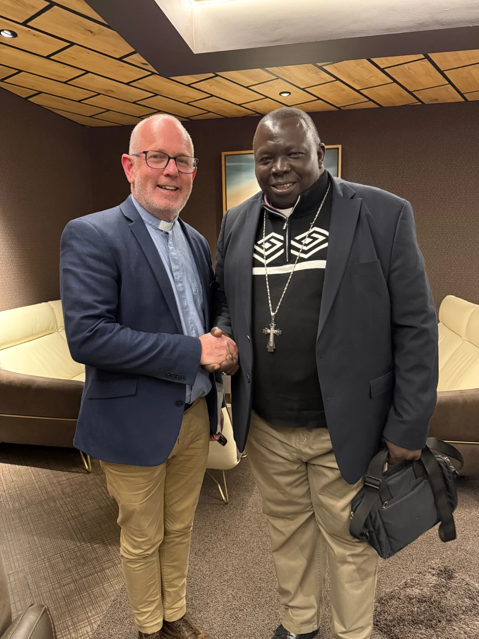 Bishop Moses with Dean Geoff WIlson