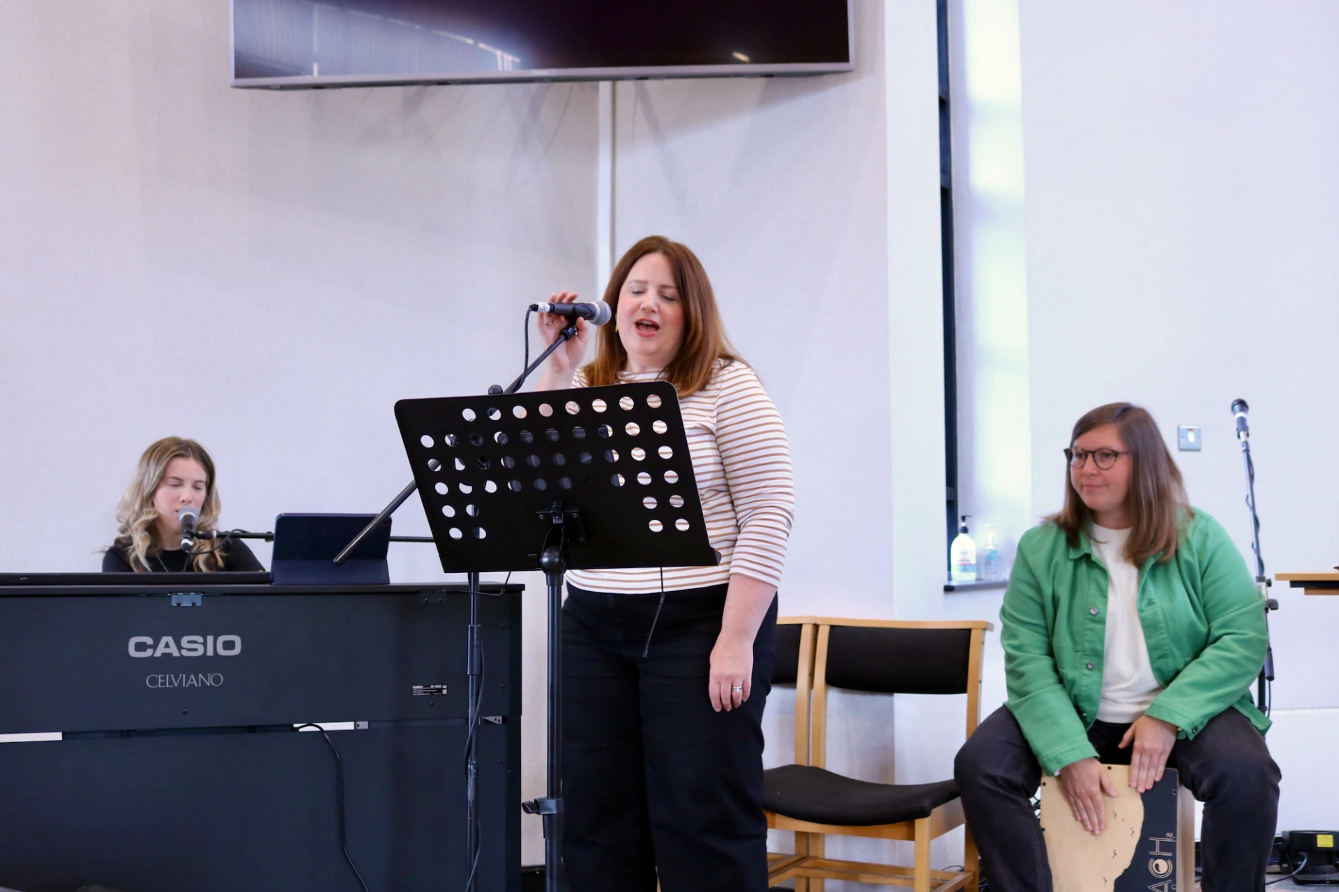 Worship led by Lydia Harvey and band